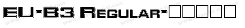 EU-B3 Regular字体转换